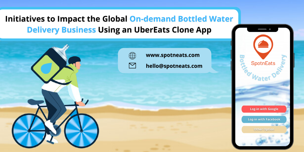 Initiatives to Impact the Global On-demand Online Bottled Water Delivery Business Using an UberEats Clone App - SpotnEats