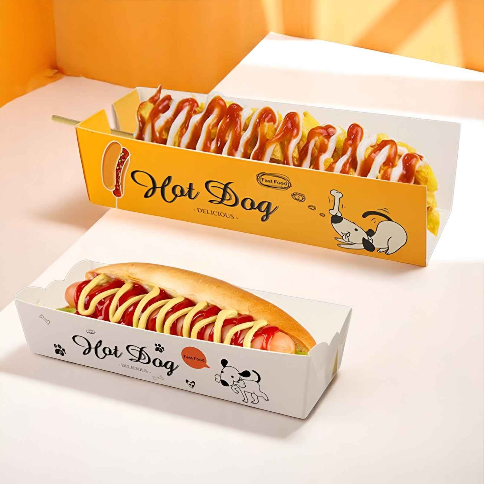 Order Custom Hot Dog Boxes & Packaging Wholesale | Packlim