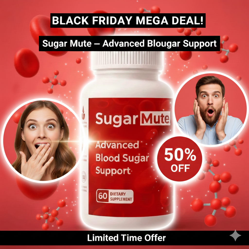 Black Friday Mega Deal! Sugar Mute – Advanced Blood Sugar Support at 50% OFF – Health Hub by USA