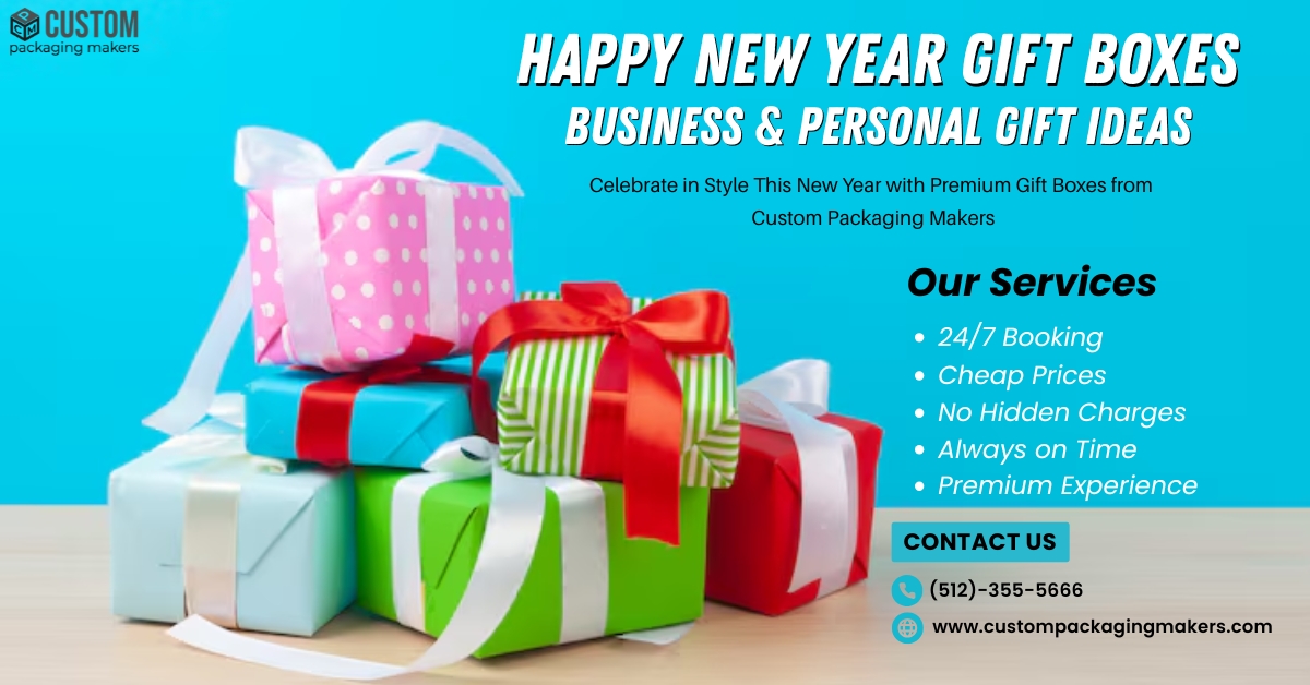 Happy New Year Gift Boxes – Custom Packaging Makers