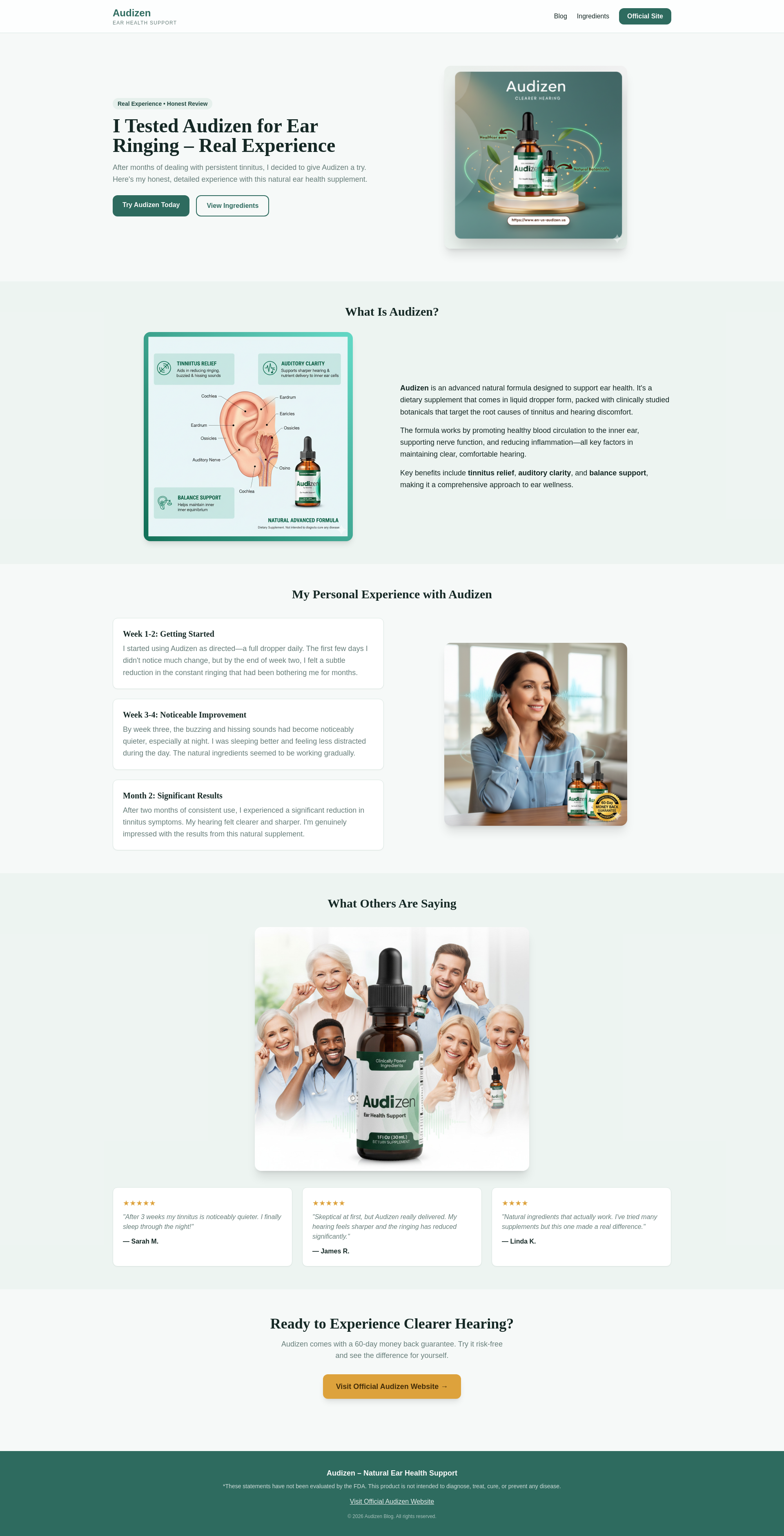 I Tested Audizen for Ear Ringing – Real Experience