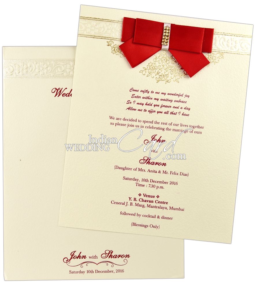 Trending Indian Christian Wedding Card Designs You’ll Love | Indian Wedding Card's Blog