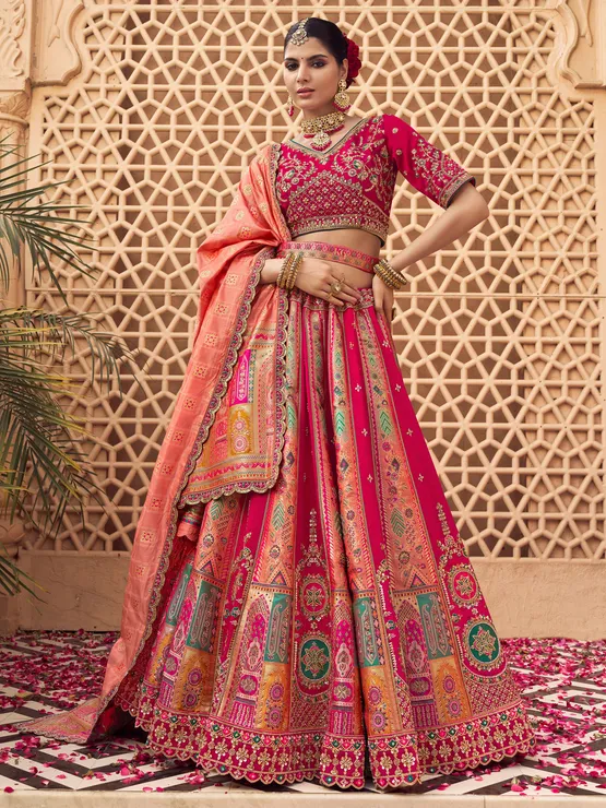 How to Spot a Real Banarasi Lehenga: Weaves & Motifs? | Readiprint Fashions Blog