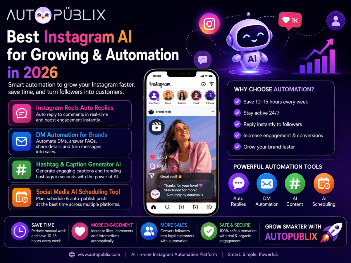 Best Instagram AI for Growing and Automation in 2026 – autopublix