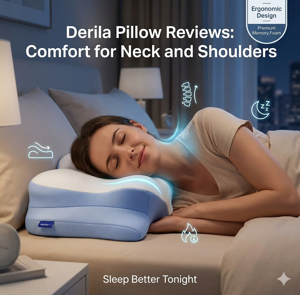 Derila Pillow Reviews: Comfort for Neck and Shoulders