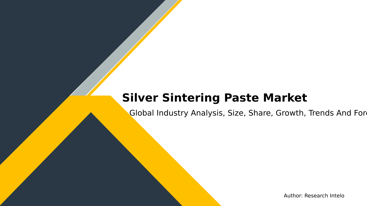 Silver Sintering Paste Market Research Report 2033