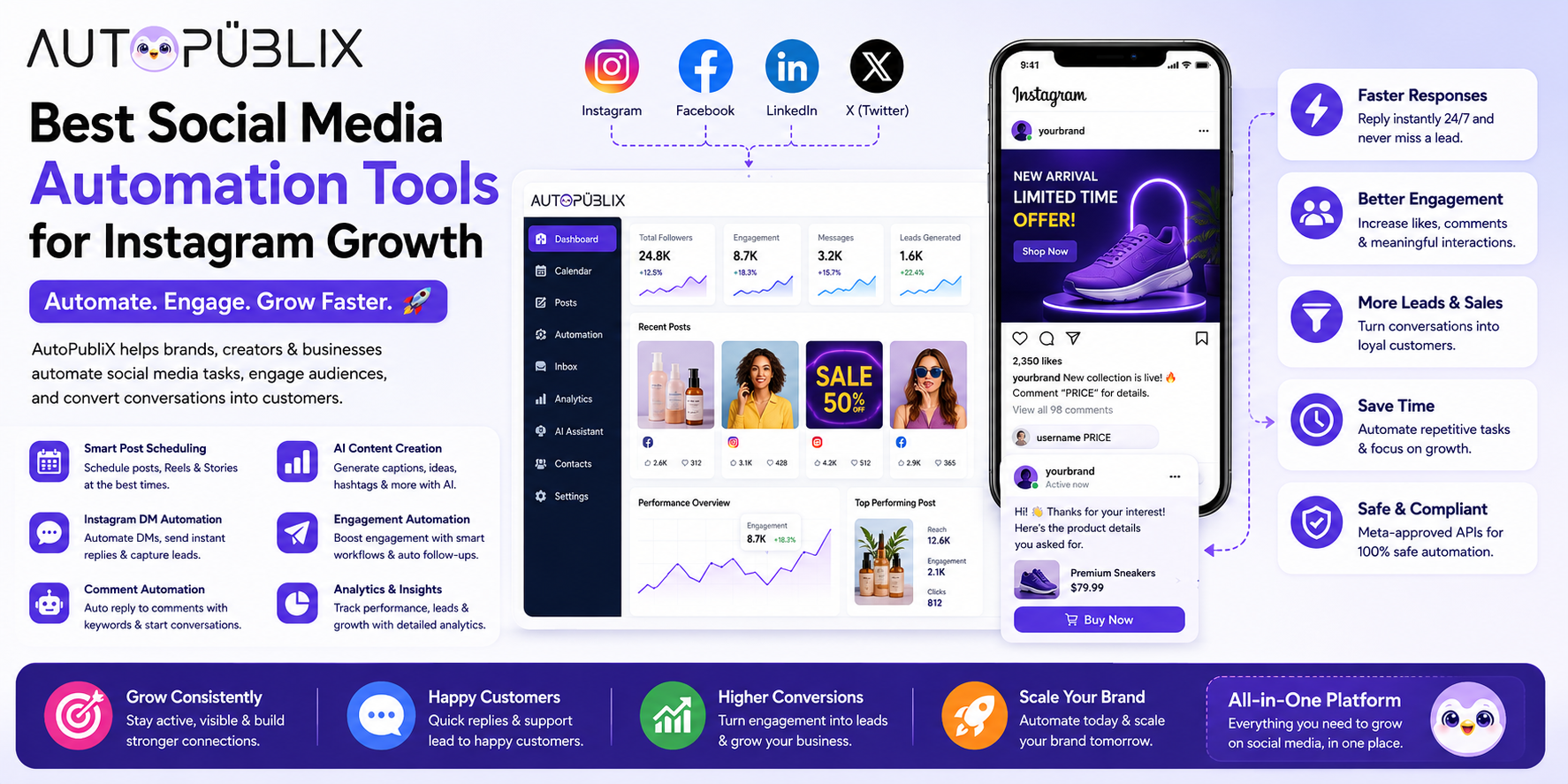 Best Social Media Automation Tools for Instagram Growth – autopublix