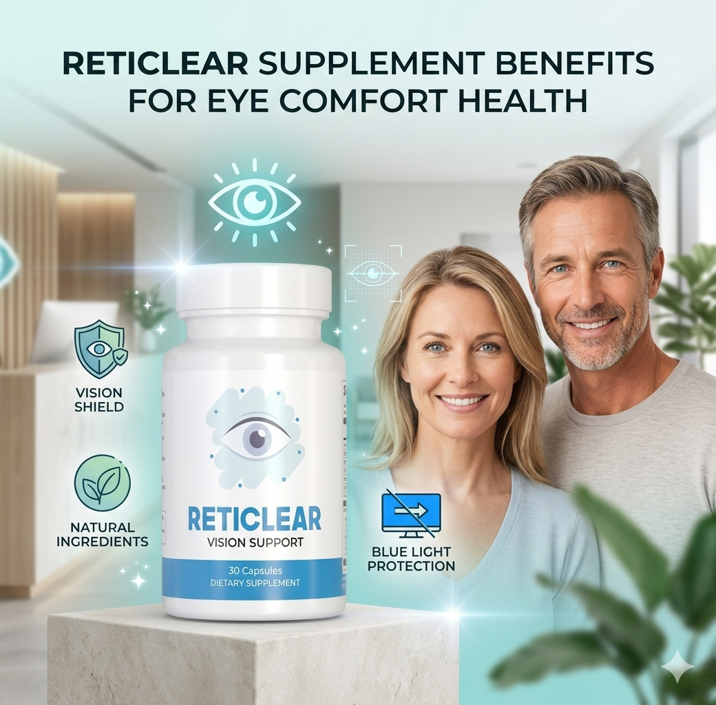 Reticlear Supplement Benefits for Eye Comfort Health