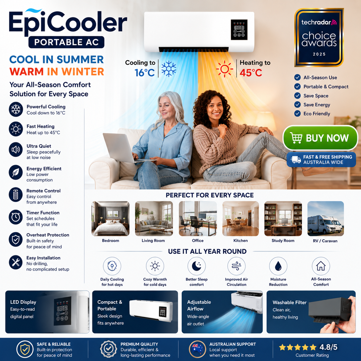 EpiCooler Portable AC Australia Review – Is It Worth Buying in Australia?