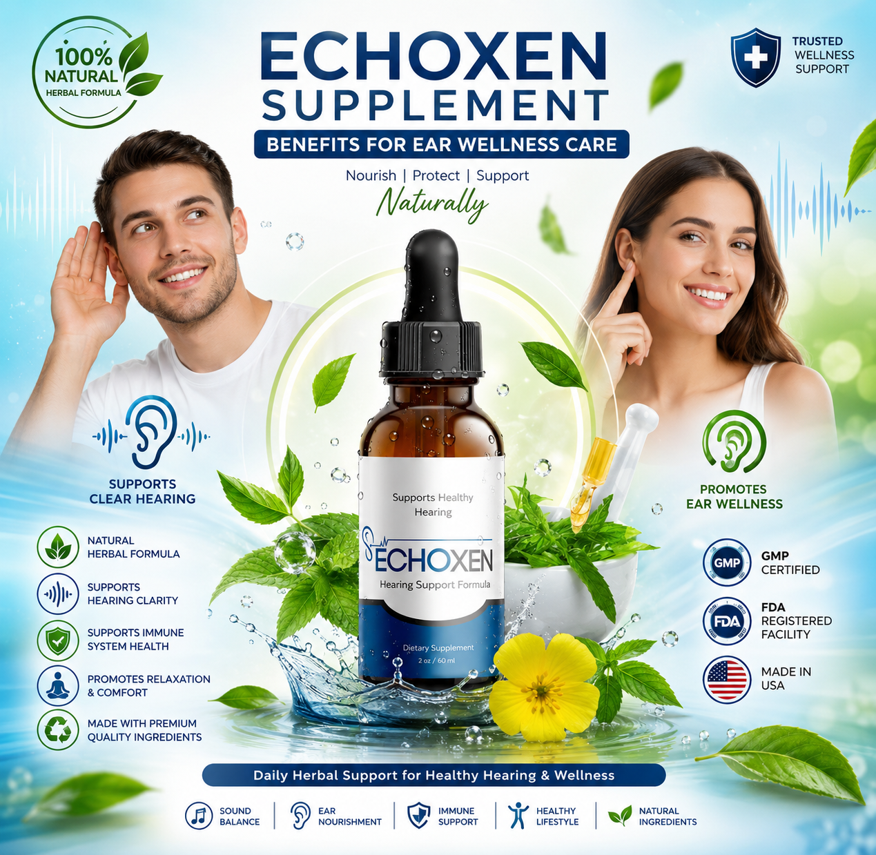 Echoxen Supplement Benefits for Ear Wellness Care