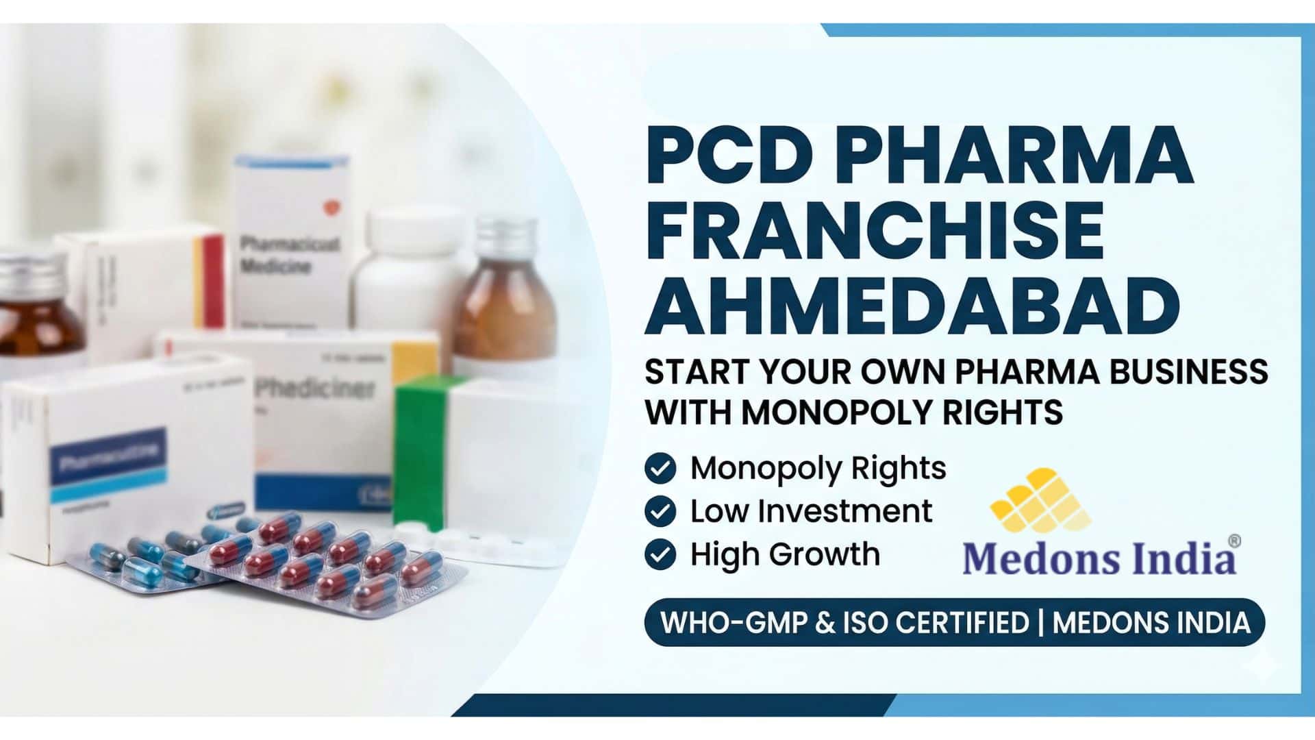 PCD Pharma Franchise Ahmedabad - Medons India