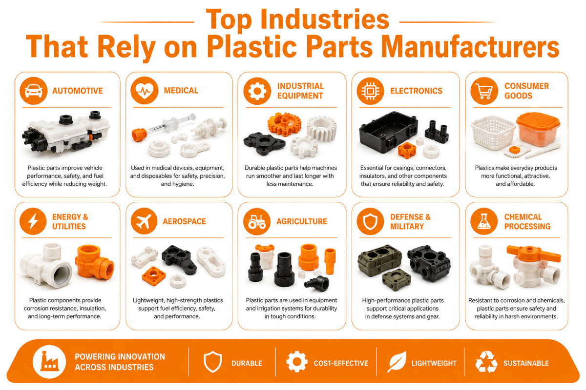 Top Industries That Rely on Plastic Parts Manufacturers – plastic injection molding