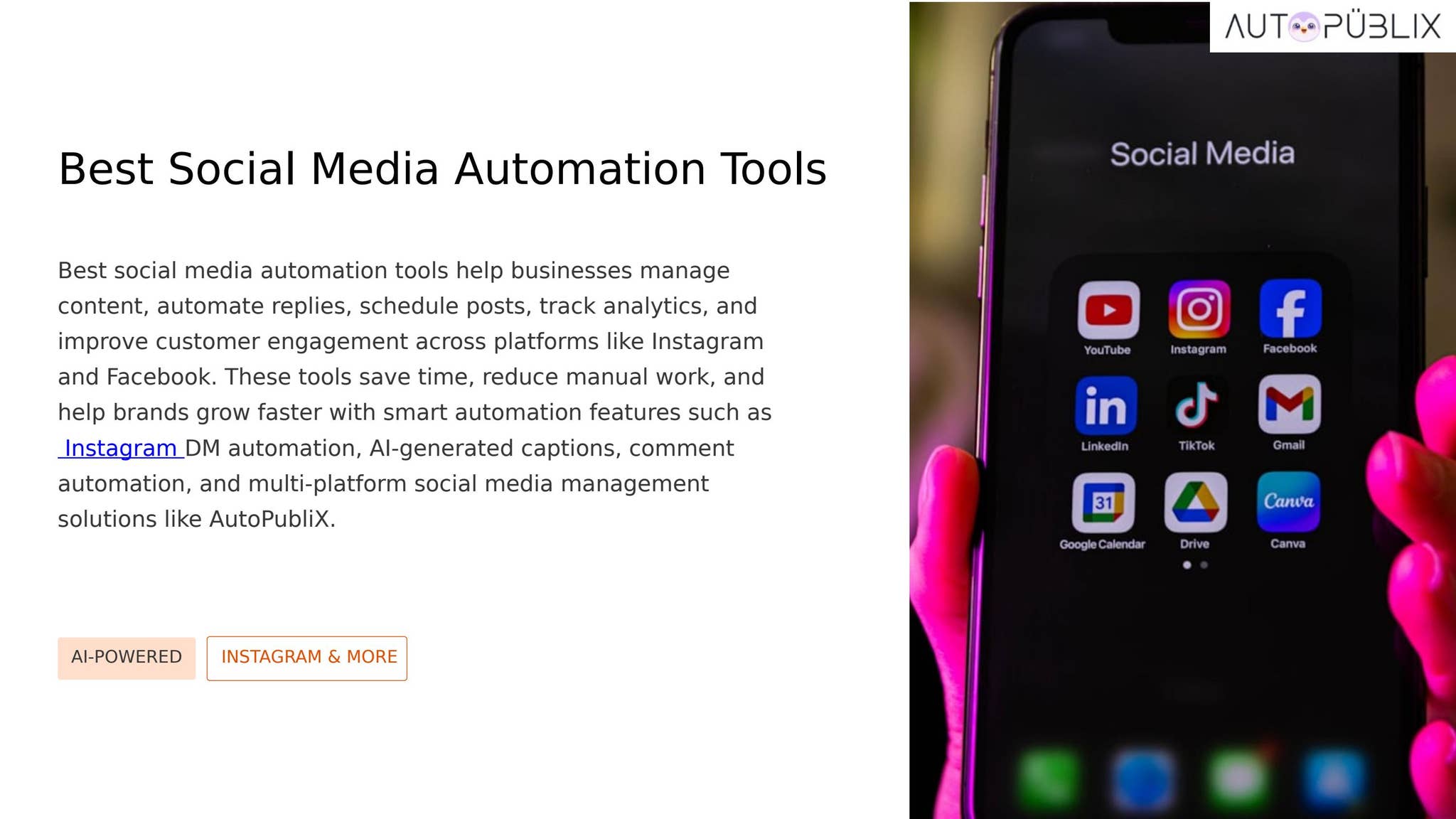 Best Social Media Automation Tools by Autopublix - Issuu