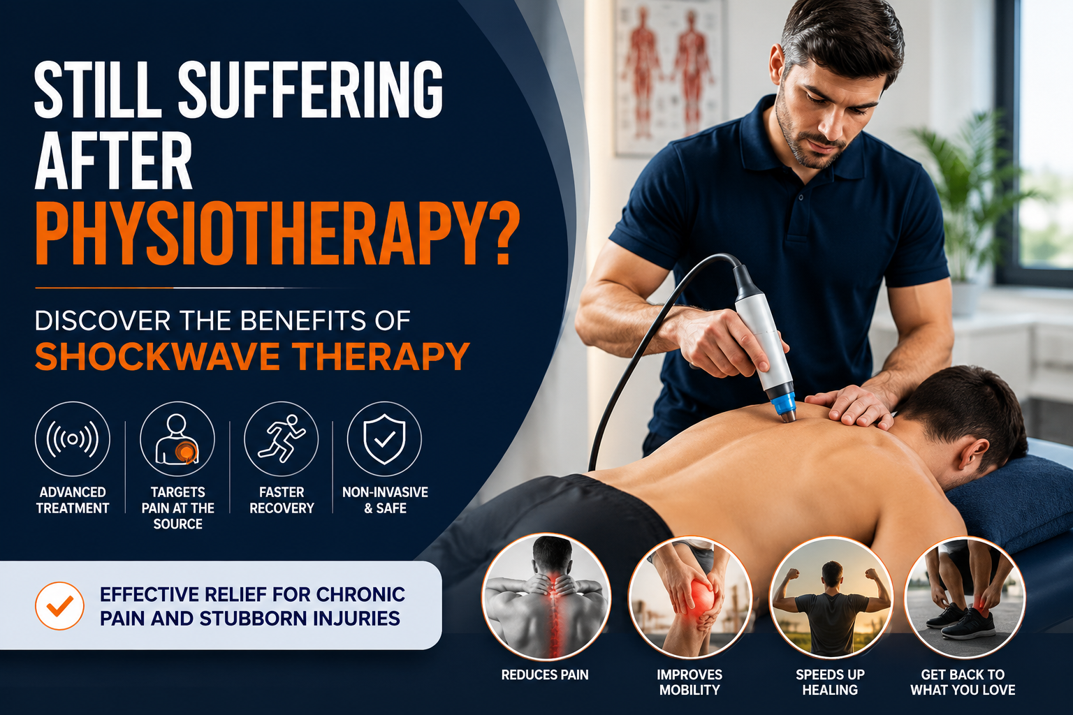 Still Suffering After Physiotherapy? Discover the Benefits of Shockwave Therapy
