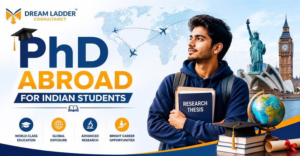 The PhD Abroad for Indian Students Program is a comprehensive guide to seeking admission, scholarships, and job opportunities abroad