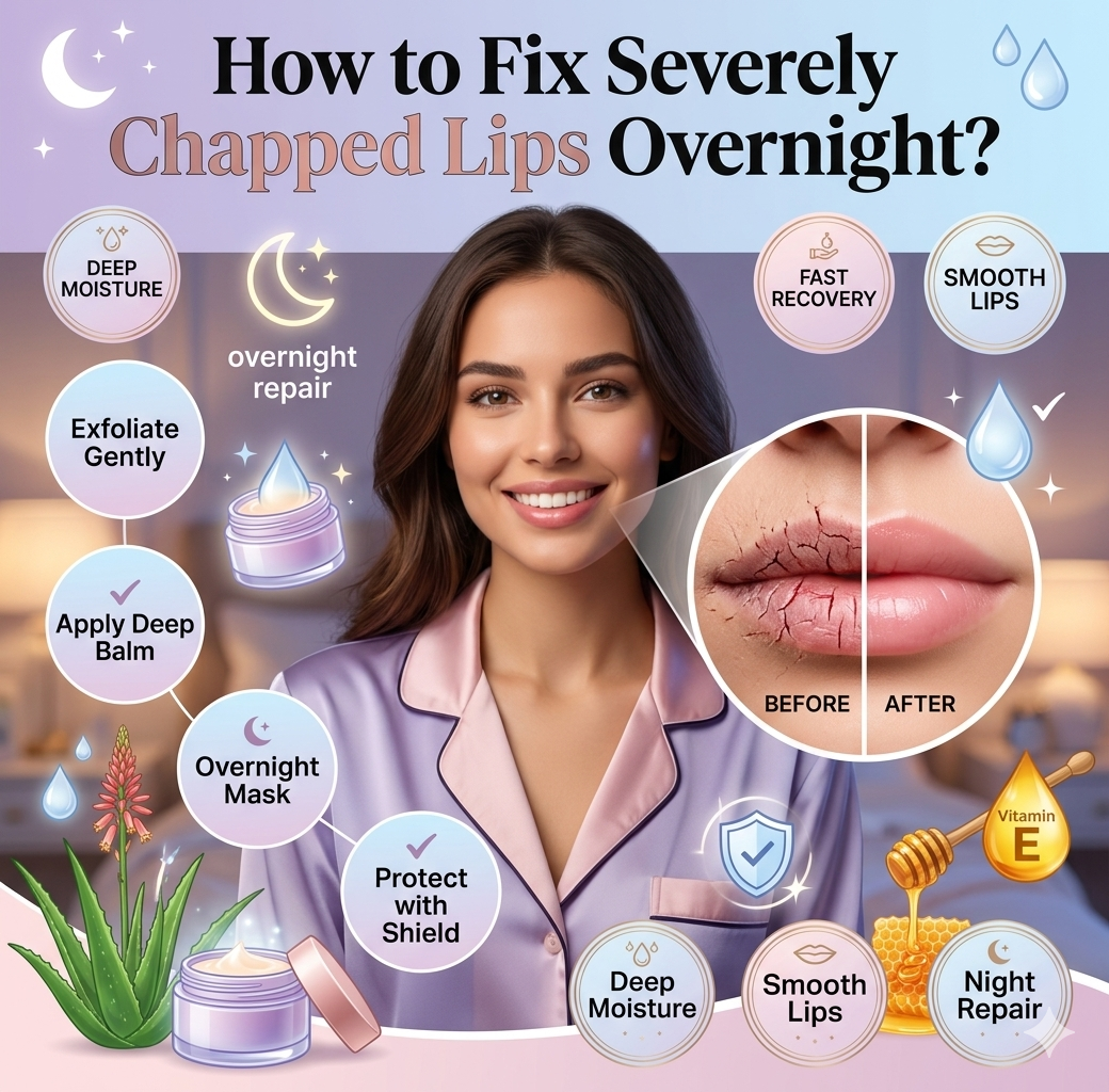 How to Fix Severely Chapped Lips Overnight