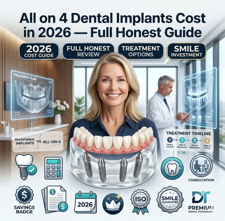 All on 4 Dental Implants Cost in 2026 — Full Honest Guide