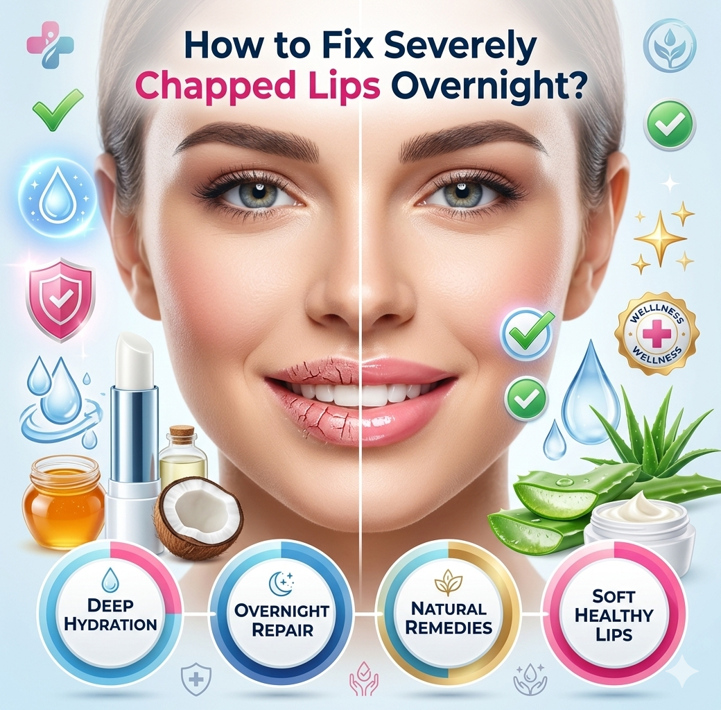 How to Fix Severely Chapped Lips Overnight