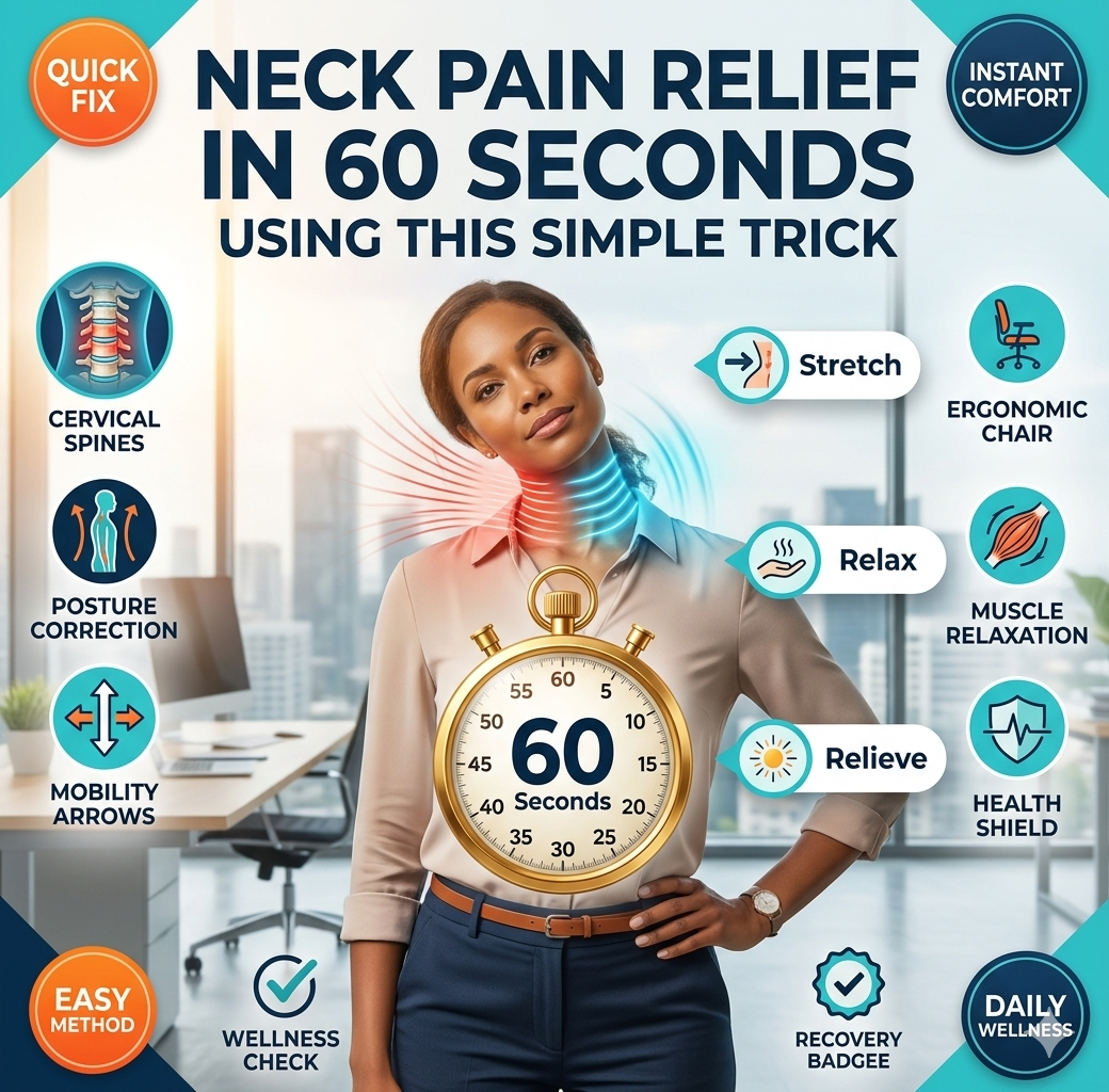 Neck Pain Relief in 60 Seconds Using This Simple Trick