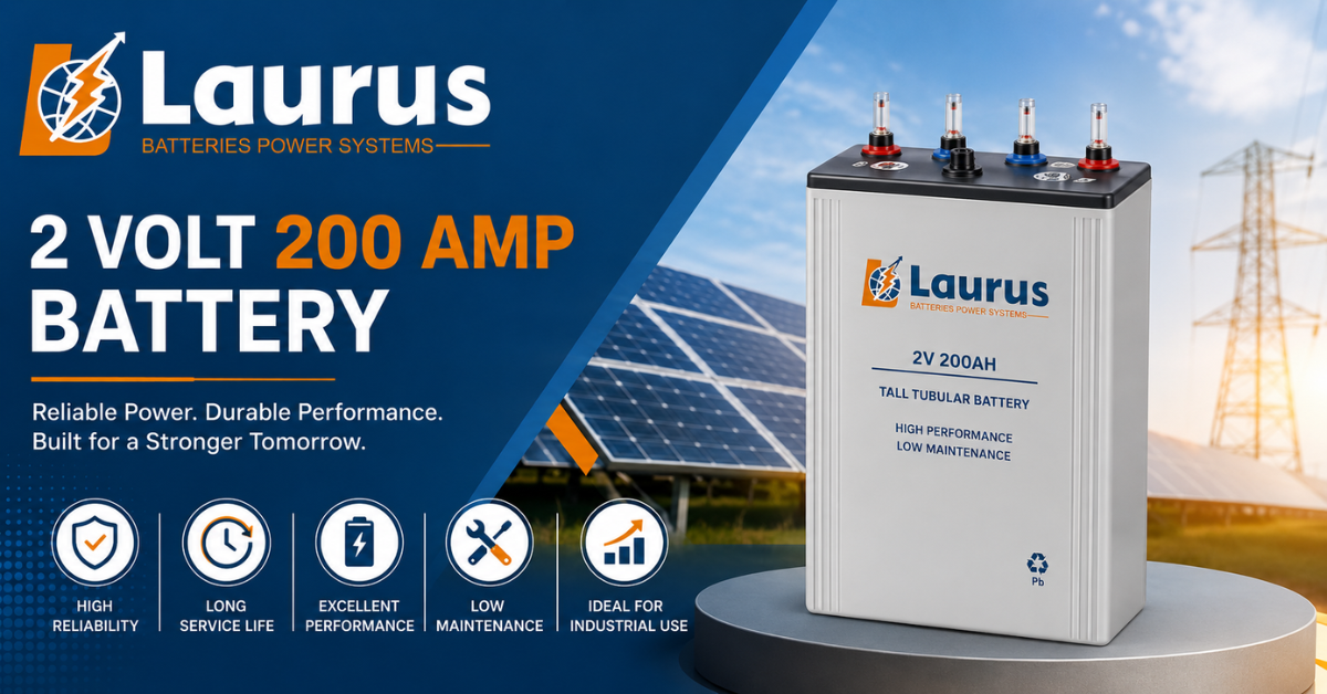 2 Volt 200 Amp Battery: The Complete Guide for Reliable Industrial Power Backup  – lauruspower
