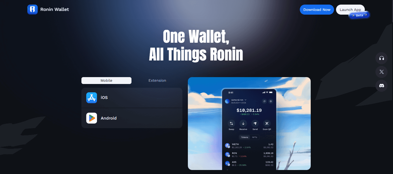 Ronin Wallet Extension | Download Crypto App