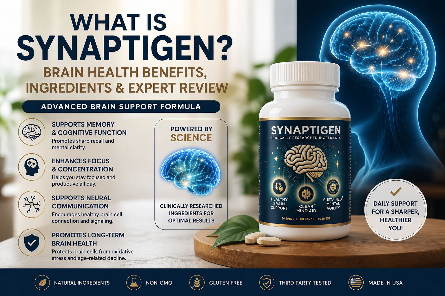 What Is Synaptigen? Brain Health Benefits, Ingredients & Expert...