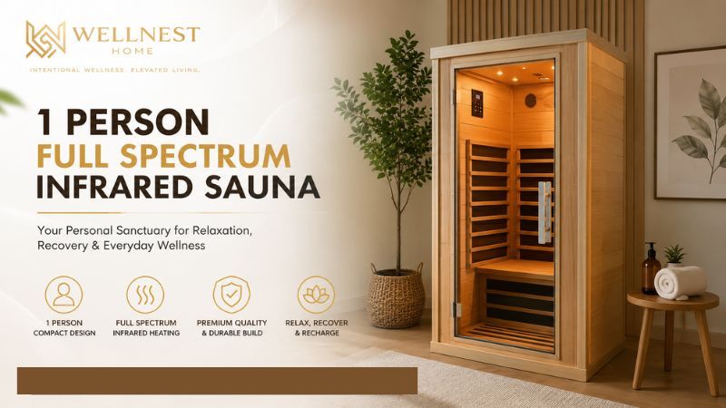 1 Person Full Spectrum Infrared Sauna: A Private Wellness Experience at Home – @wellnest-home on Tumblr