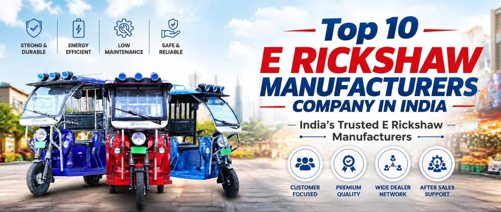 Top 10 E-Rickshaw Manufacturing Brands in India