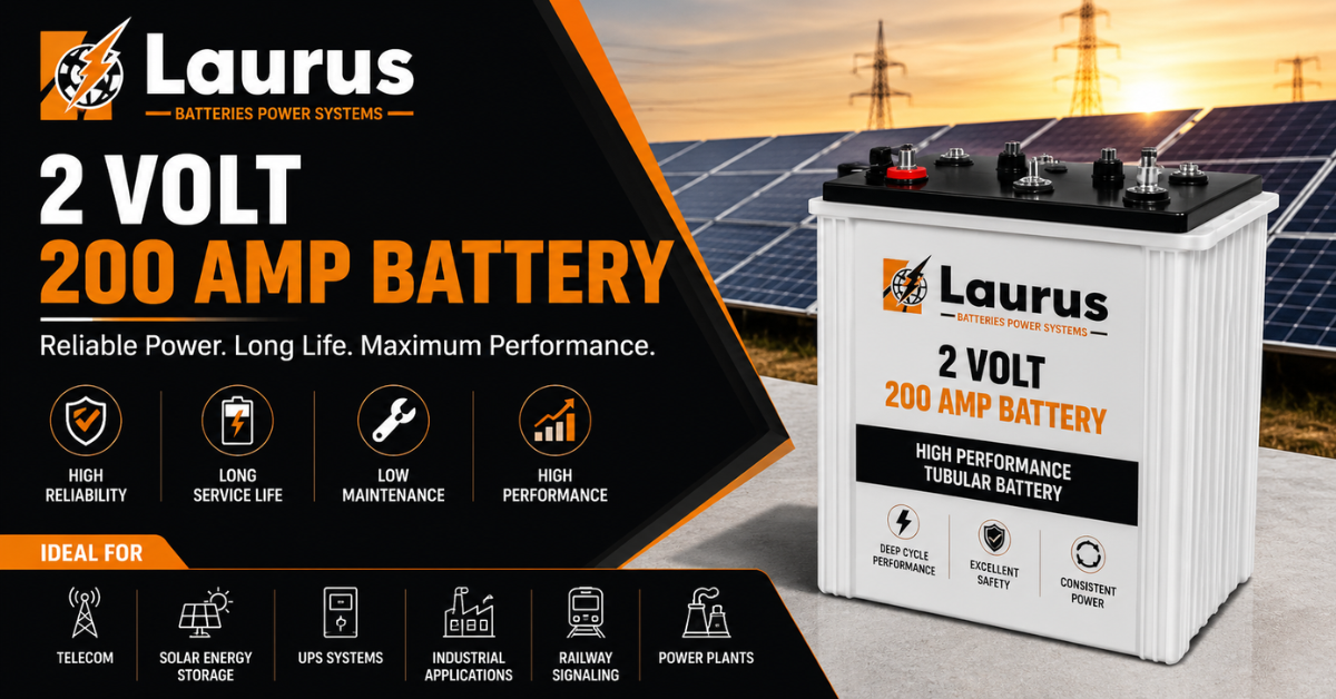 2 Volt 200 Amp Battery: Complete Buying Guide, Features & Benefits | Laurus Power Systems  – lauruspower