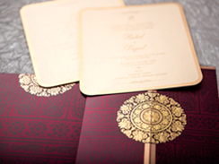 Foil Wedding Cards | Luxury Metallic Invitation Designs