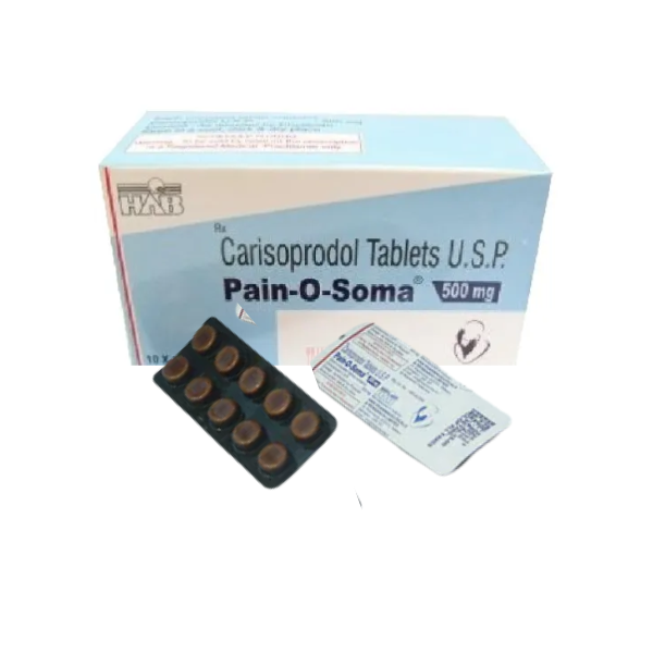 Pain O Soma 500mg – Order Carisoprodol for Muscle Pain relief