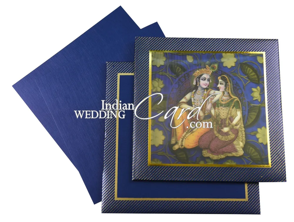 12 Beautiful Radha Krishna Wedding Invitation Designs For Hindu Weddings | Indian Wedding Card's Blog
