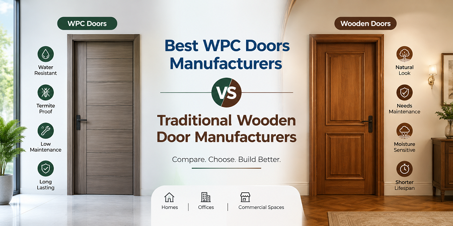 Best WPC Doors Manufacturers vs Traditional Wooden Door