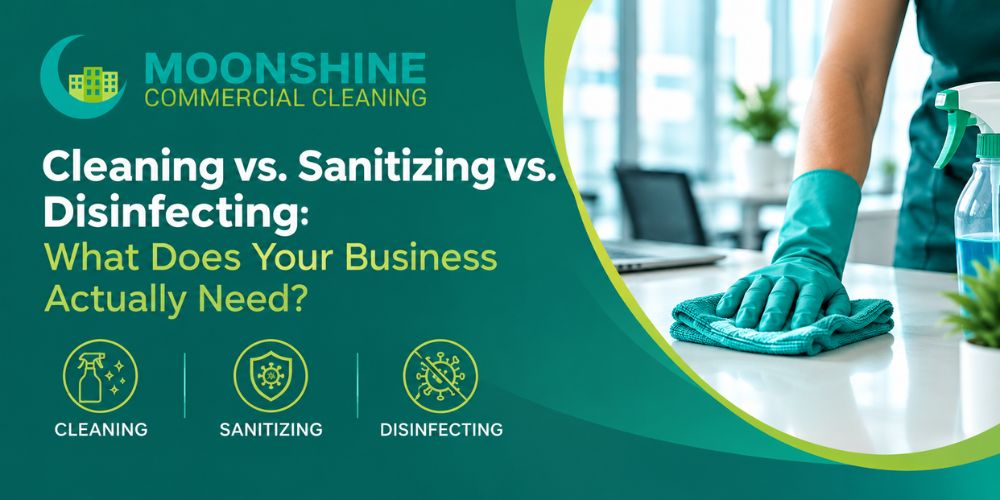 Cleaning vs. Sanitizing vs. Disinfecting for Businesses
