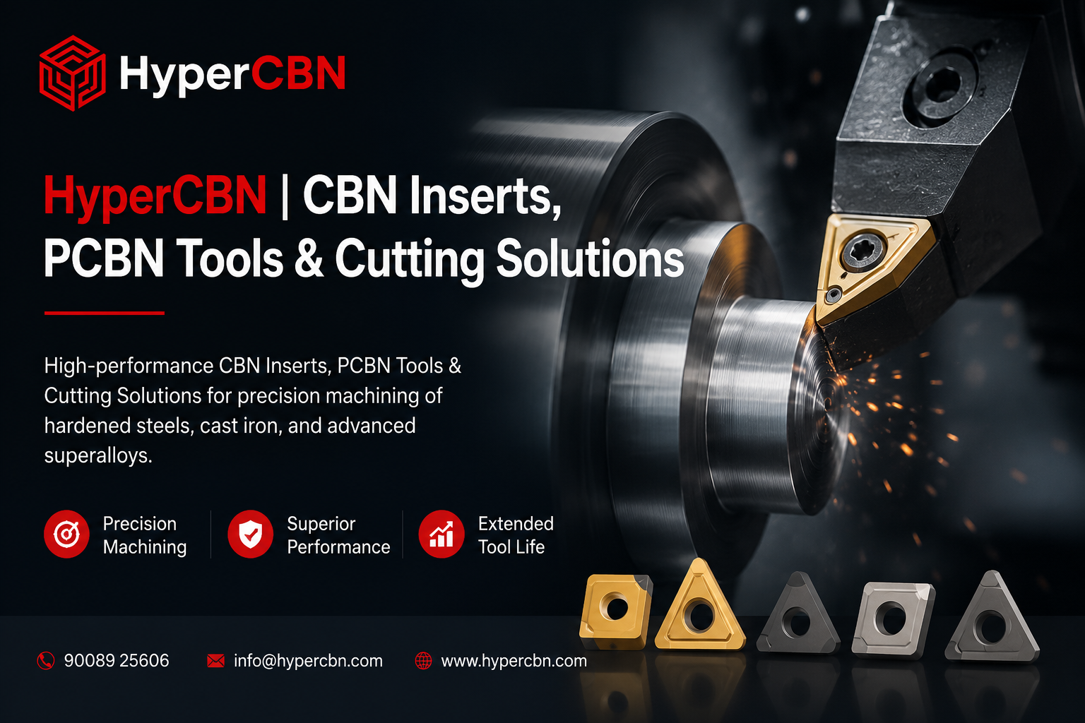 HyperCBN | CBN Inserts, PCBN Tools & Cutting Solutions