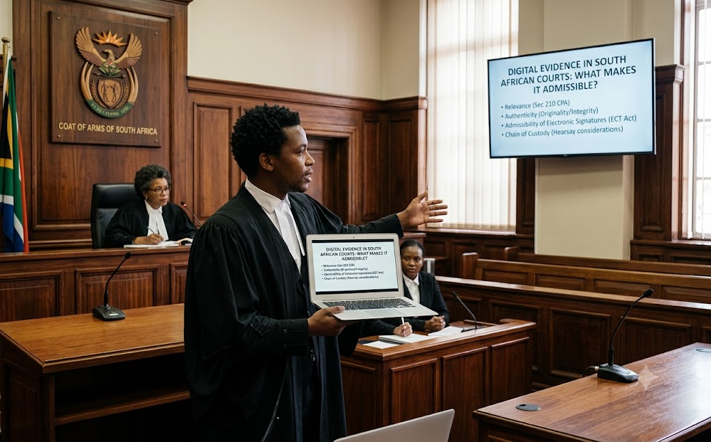 Digital Evidence in South African Courts: What makes it Admissible?
