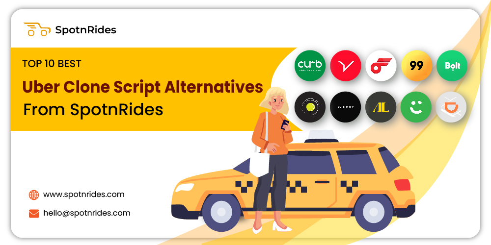 Top 10 Best Uber Clone Script Alternatives From SpotnRides