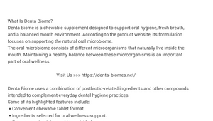 Denta Biome Review: Ingredients, Benefits & Oral Care Guide by grow health on Prezi Design